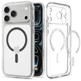 iPhone 18 Pro Max / 17 Pro Max Spigen Ultra Hybrid Case - MagSafe Compatible - Transparent / Grey