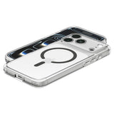 iPhone 18 Pro / 17 Pro Spigen Ultra Hybrid Case - MagSafe Compatible - Transparent / Grey