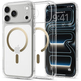 iPhone 18 Pro Max / 17 Pro Max Spigen Ultra Hybrid Case - MagSafe Compatible - Transparent / Gold