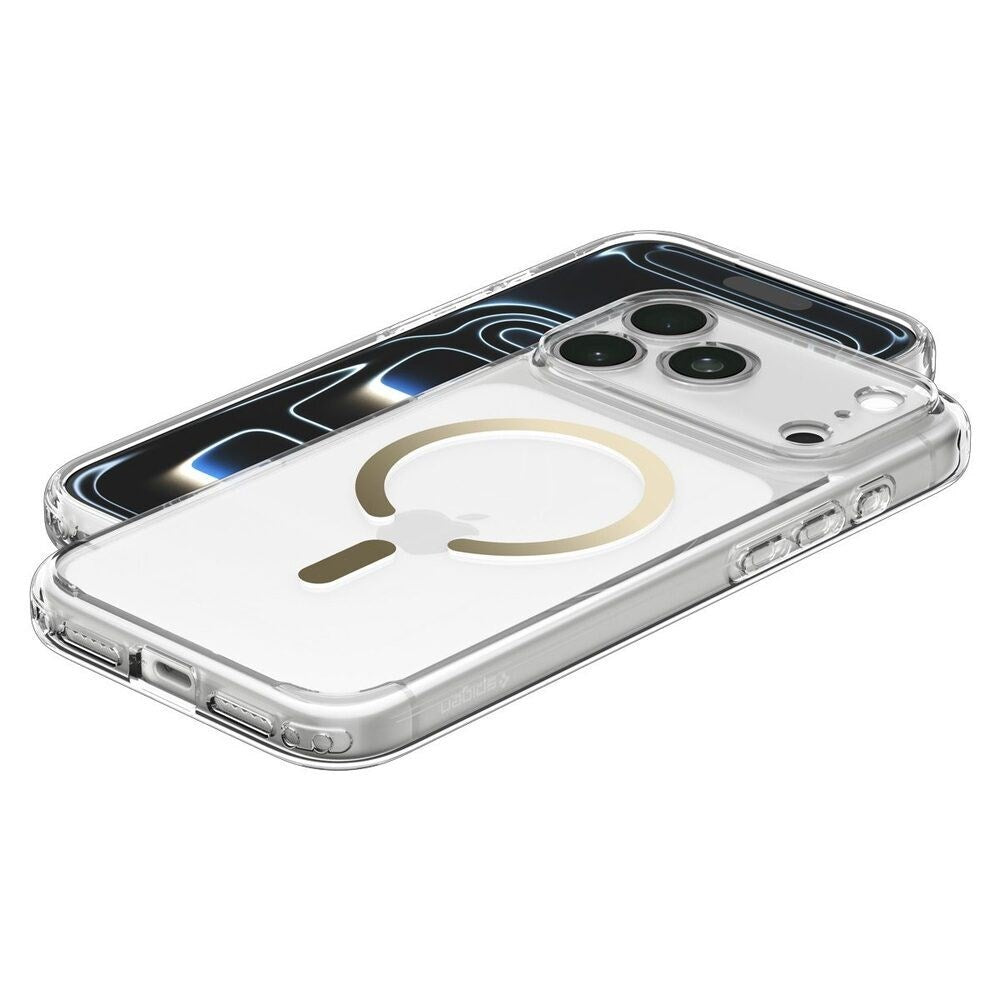 iPhone 18 Pro Max / 17 Pro Max Spigen Ultra Hybrid Case - MagSafe Compatible - Transparent / Gold