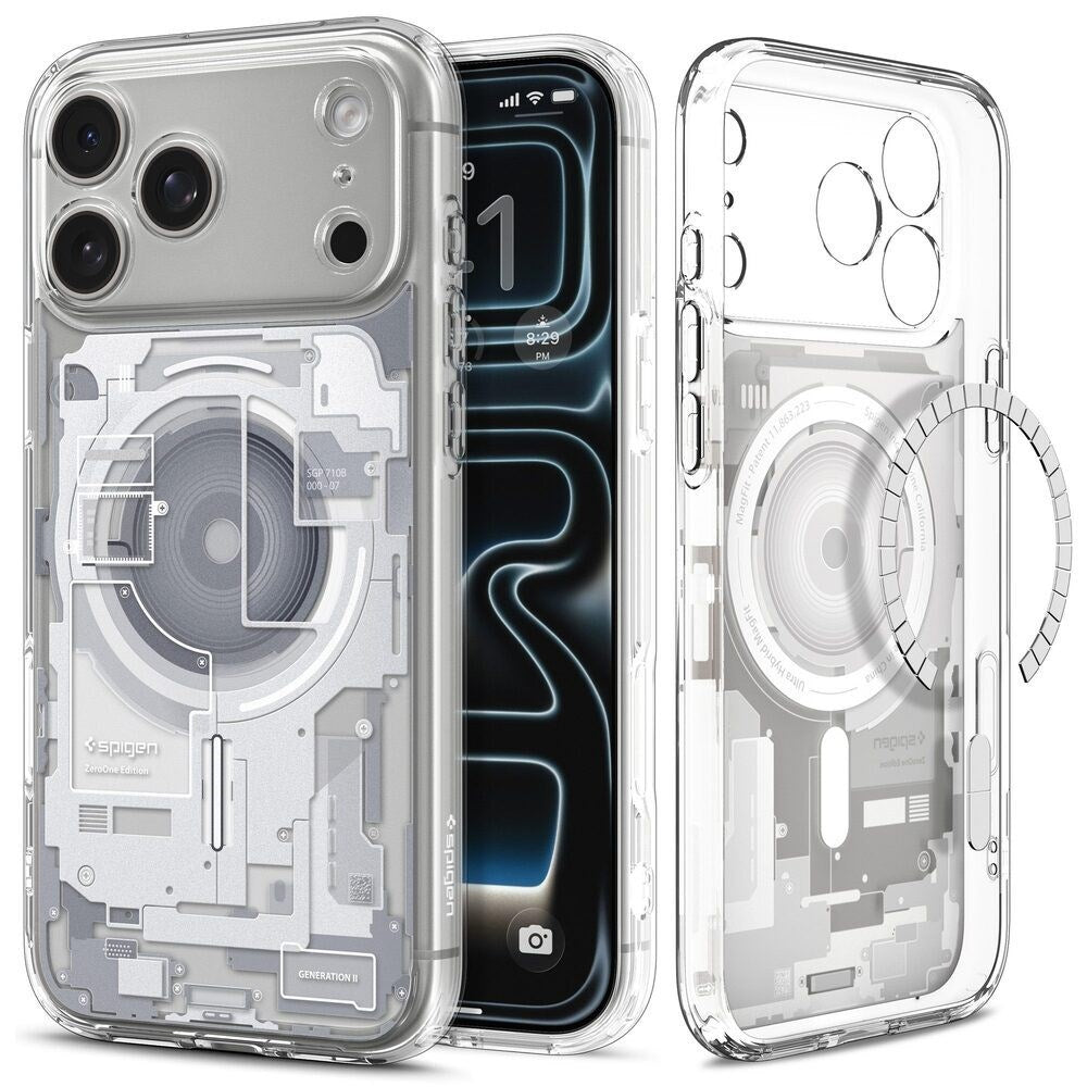 iPhone 18 Pro Max / 17 Pro Max Spigen Ultra Hybrid Case - MagSafe Compatible - Transparent / White