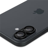 iPhone 16 / 16 Plus Spigen EZ Fit. tR Optik Pro Camera Lens Protection - 2 pcs - Transparent / Black