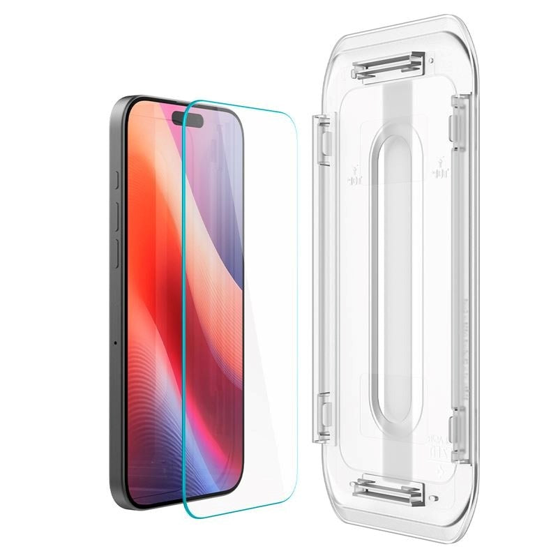 iPhone 16 Pro Spigen EZ Fit Glas.tR Screen Protection - Case Friendly - Transparent