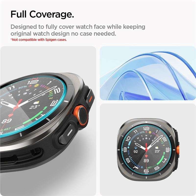 Samsung Galaxy Watch Ultra (47mm) Spigen EZ Fit Glass Screen Protector - 2 Pcs. - Transparent