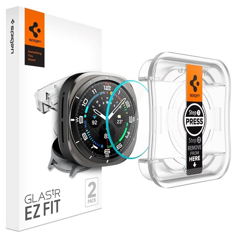Samsung Galaxy Watch Ultra (47mm) Spigen EZ Fit Glass Screen Protector - 2 Pcs. - Transparent