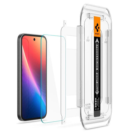 Google Pixel 9a Spigen EZ Fit Glass tR Screen Protection - 2 pcs - Case Friendly - Transparent