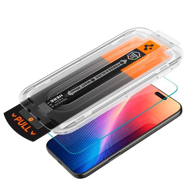 iPhone 17 Pro Max / 16 Pro Max Spigen Glass tR EZ Fit Pro HD Screen Protection Glass - Privacy Function - Transparent
