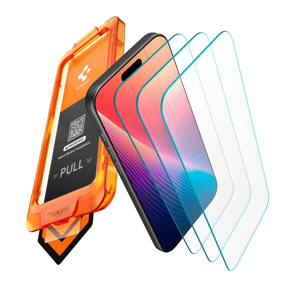 iPhone 17 Pro Spigen Screen Protector with AlignMaster - 3 pcs. - Transparent