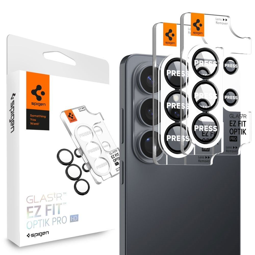 Samsung Galaxy S26 Ultra Spigen Glass tR EZ Fit Optik Pro Camera Lens Protector Glass - 2 pcs - Black