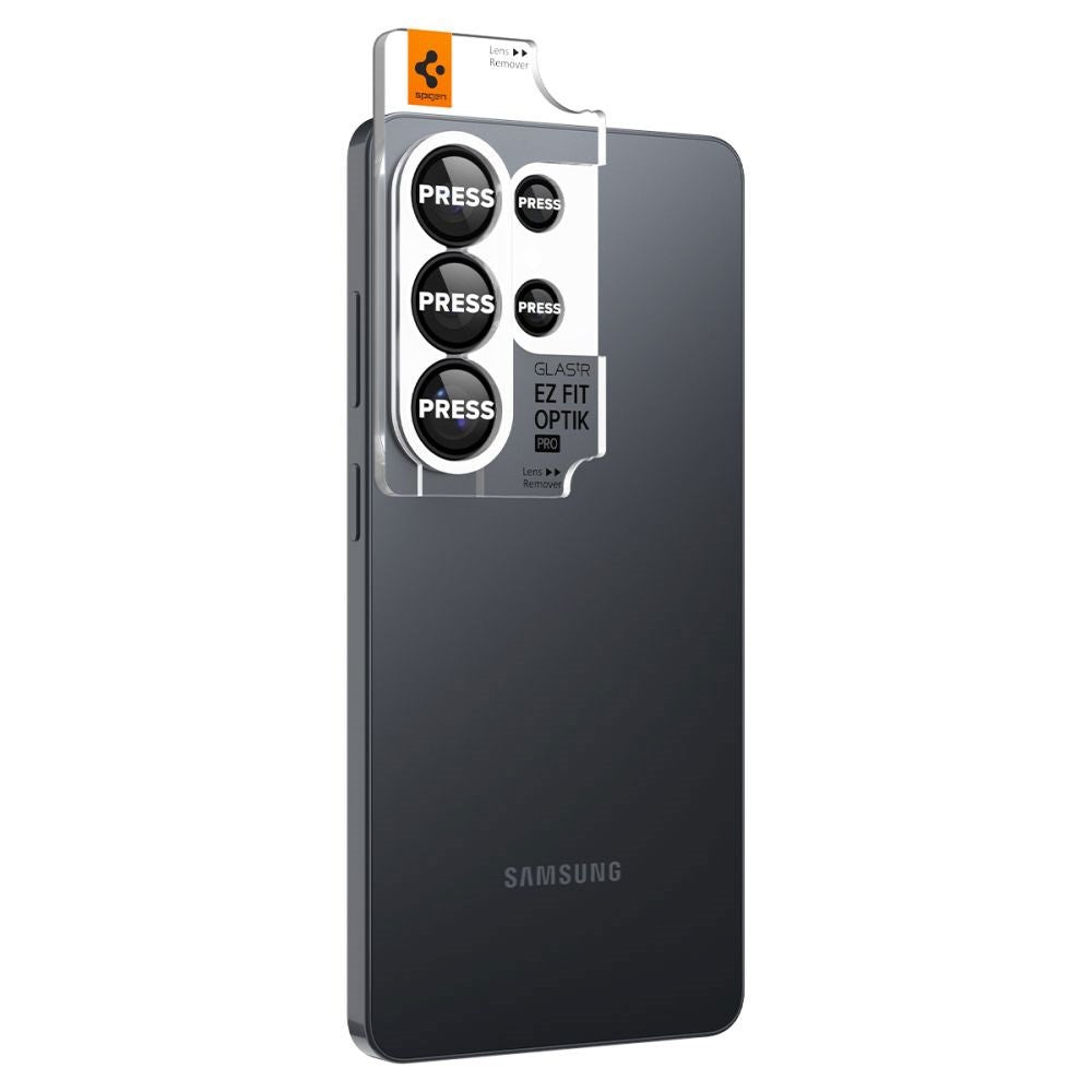 Samsung Galaxy S26 Ultra Spigen Glass tR EZ Fit Optik Pro Camera Lens Protector Glass - 2 pcs - Black