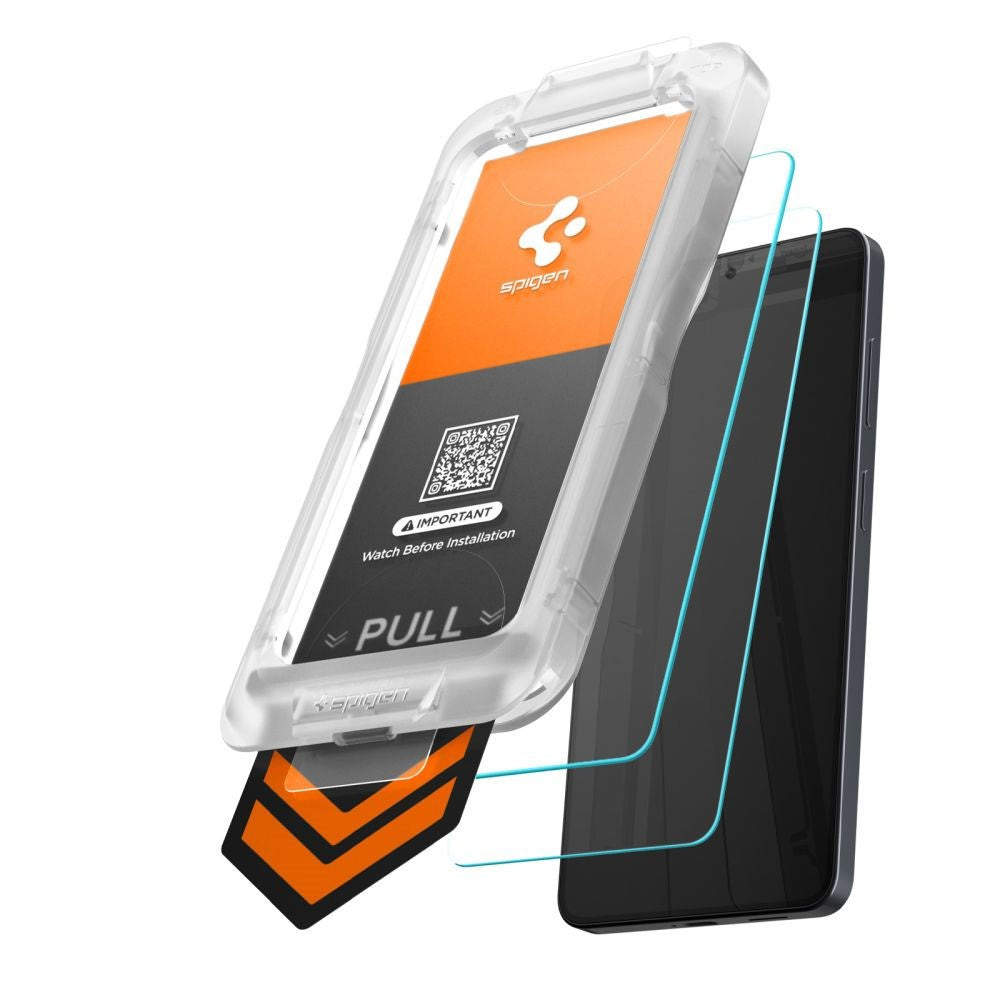 Samsung Galaxy S26+ (Plus) Spigen Glass tR EZ Fit Pro HD Screen Protection Glass - 2 pcs - Transparent