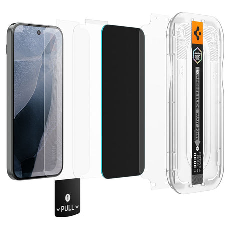 Google Pixel 11 Pro / 10 Pro / 9 Pro / 9 Spigen Glass tR EZ Fit Pro Privacy Screen Protector - 2 pcs - Transparent