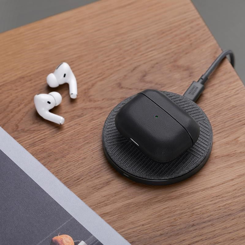 Native Union AirPods Pro Leather Case Black - Genuine Leather - Black