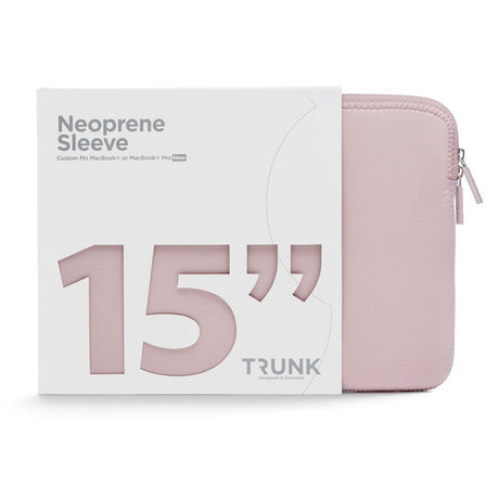 Trunk Neoprene Sleeve for MacBook 15" (34 x 23.5 x 1 cm) - Warm Rose