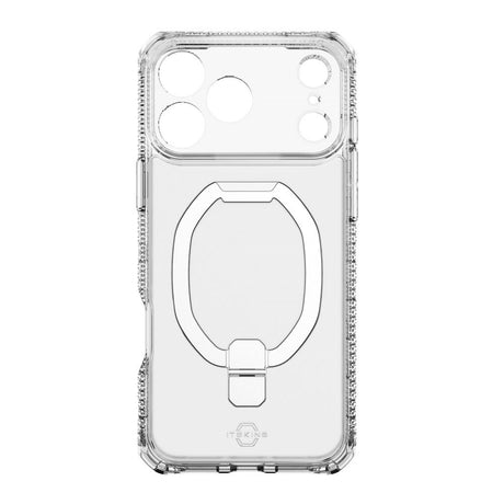 iPhone 17 Pro Max ITSKINS Hybrid Vapor Stand Case - MagSafe Compatible - Transparent