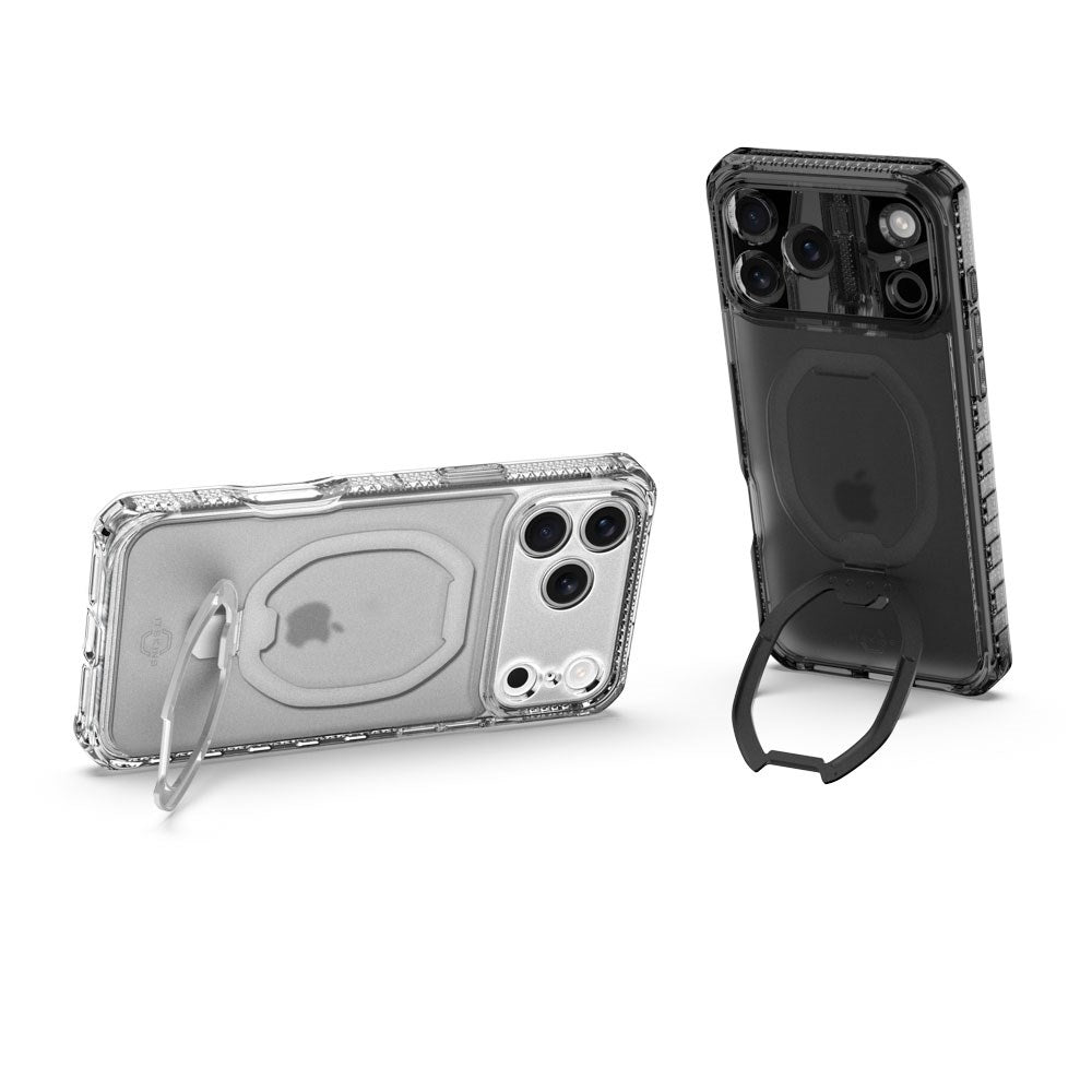 iPhone 17 Pro Max ITSKINS Hybrid Vapor Stand Case - MagSafe Compatible - Transparent