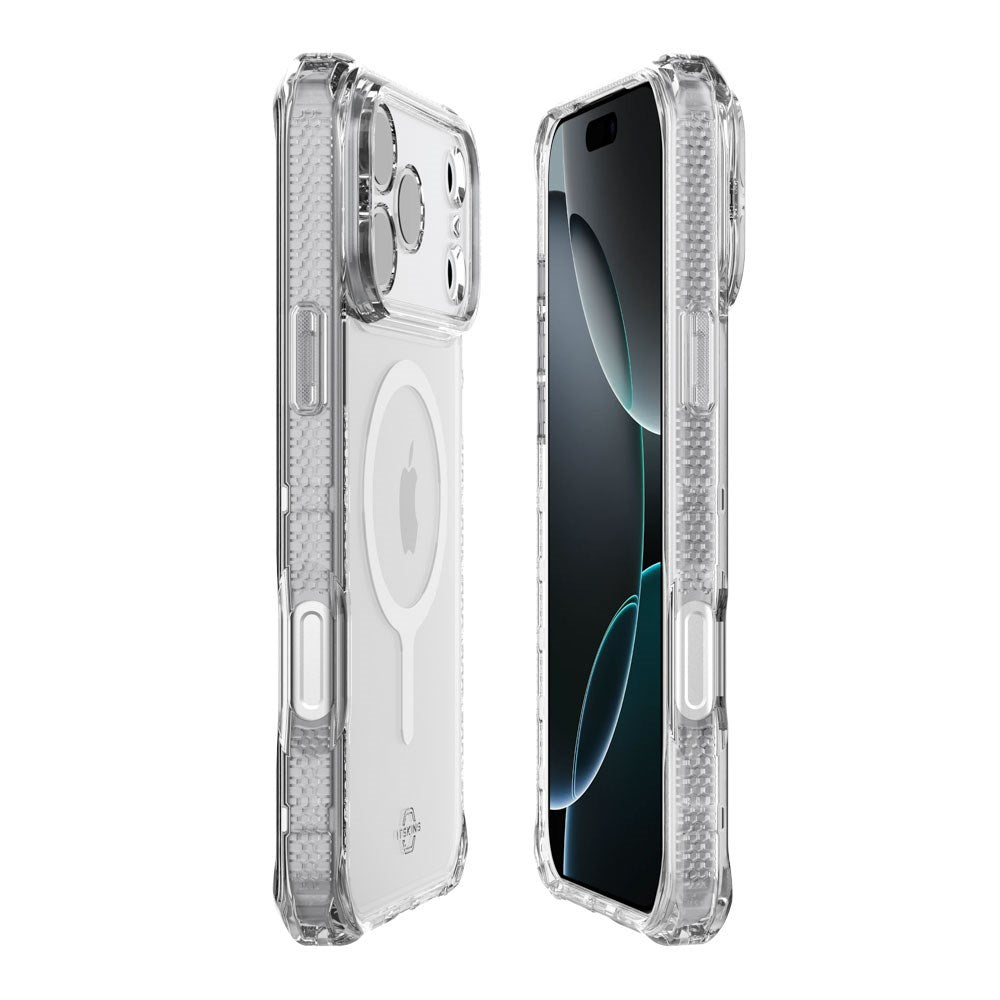 iPhone 17 Pro ITSKINS Hybrid MagClear Case - MagSafe Compatible - Transparent