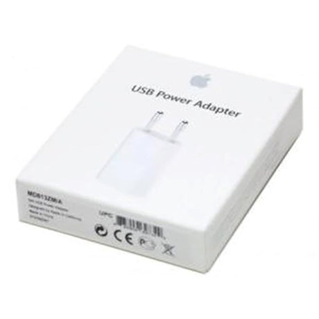 Original Apple 5W Wall Charger w. USB-A - White A1400 (MD813ZM/A)