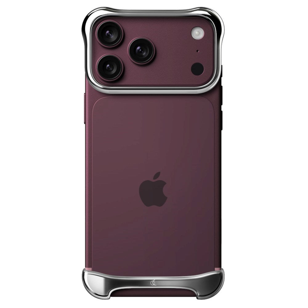 iPhone 18 Pro Max Arc Pulse Aluminum Bumper Case - Silver