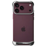 iPhone 18 Pro Max Arc Pulse Aluminum Bumper Case - Silver