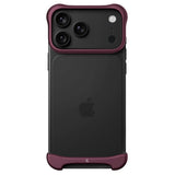 iPhone 18 Pro Arc Pulse Aluminum Bumper Case - Matte Dark Red