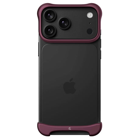 iPhone 18 Pro Arc Pulse Aluminum Bumper Case - Matte Dark Red