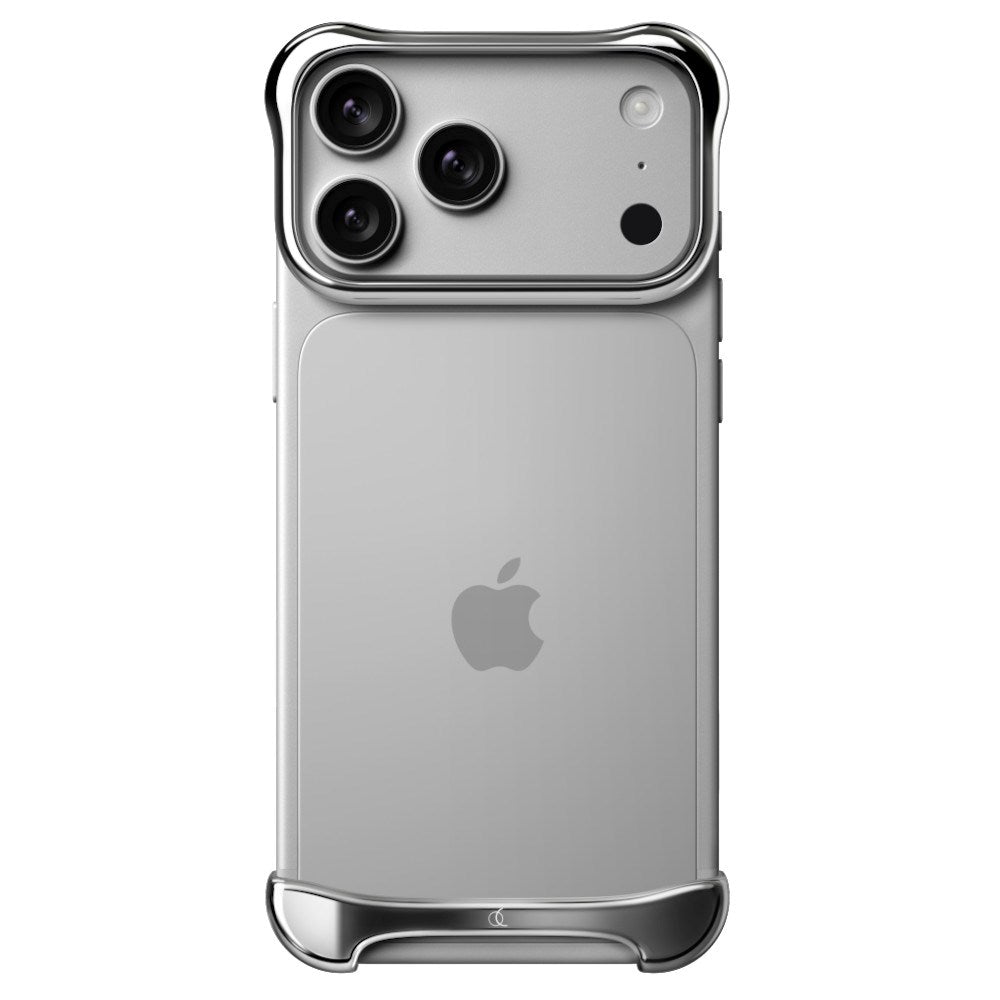 iPhone 18 Pro Max Arc Pulse Aluminum Bumper Case - Silver