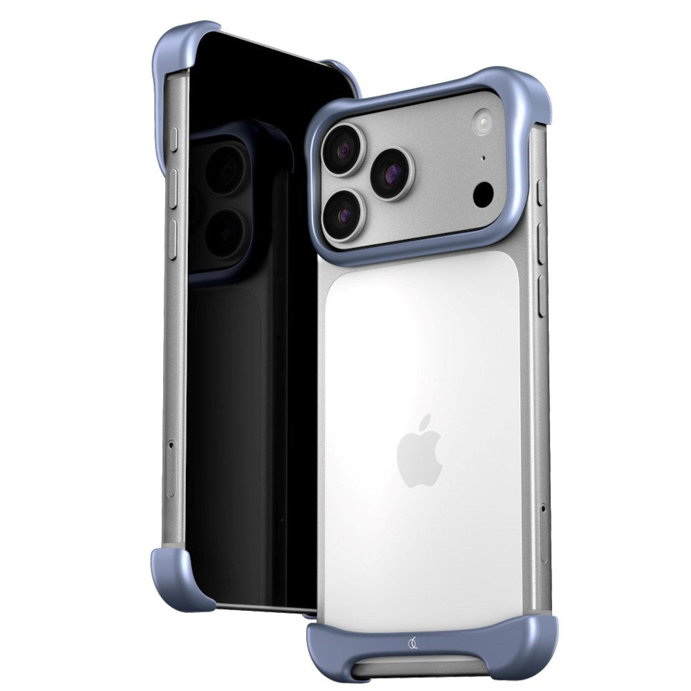 iPhone 18 Pro Arc Pulse Aluminum Bumper Case - Matte Light Blue