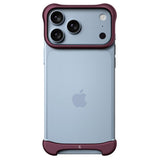 iPhone 18 Pro Max Arc Pulse Aluminum Bumper Case - Matte Dark Red