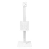 DELTACO Office Tablet Floor Stand w. Shelf - White