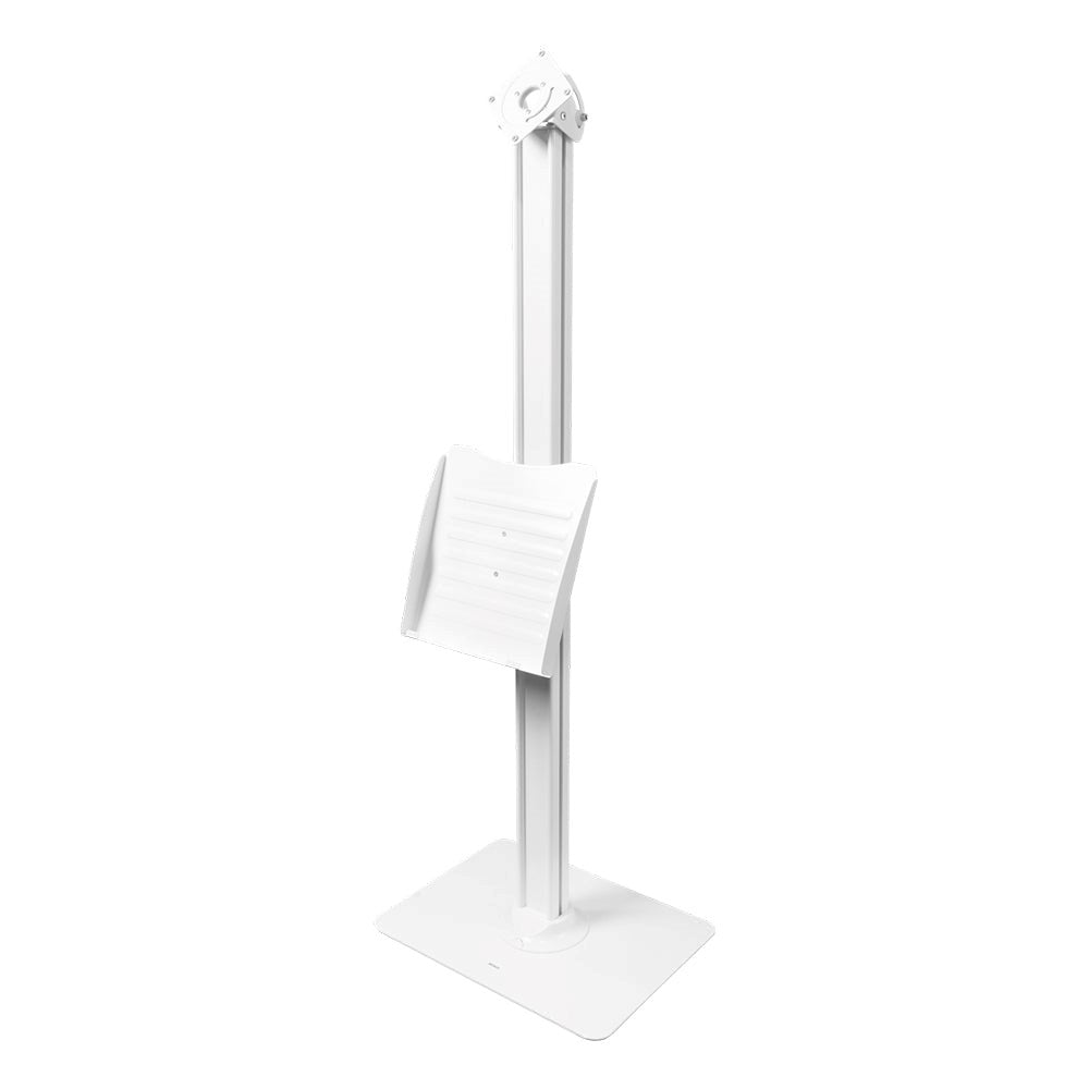 DELTACO Office Tablet Floor Stand w. Shelf - White