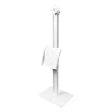 DELTACO Office Tablet Floor Stand w. Shelf - White