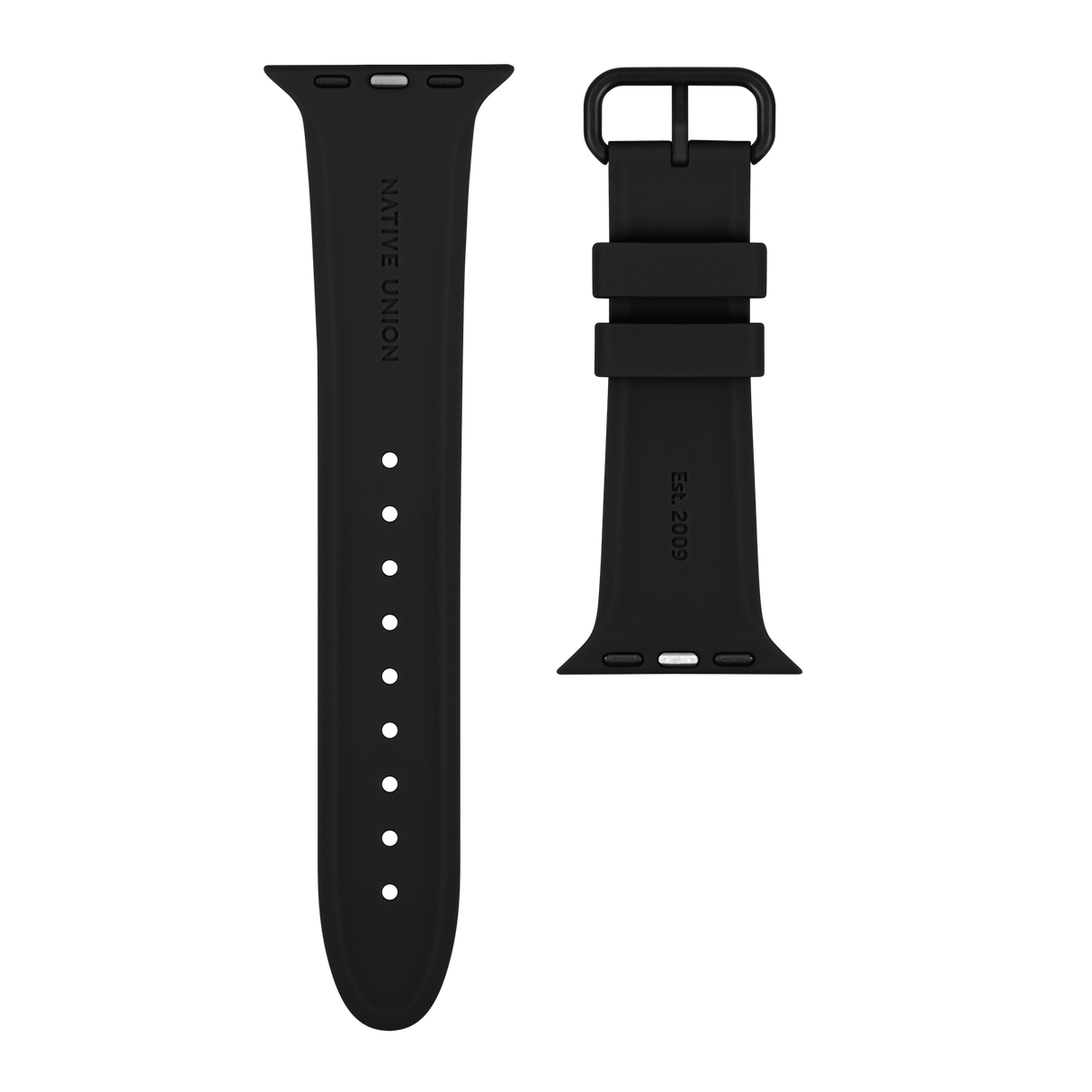 Apple Watch (38/40/SE/41/42mm) Native Union Curve Strap Silicone Strap - Black