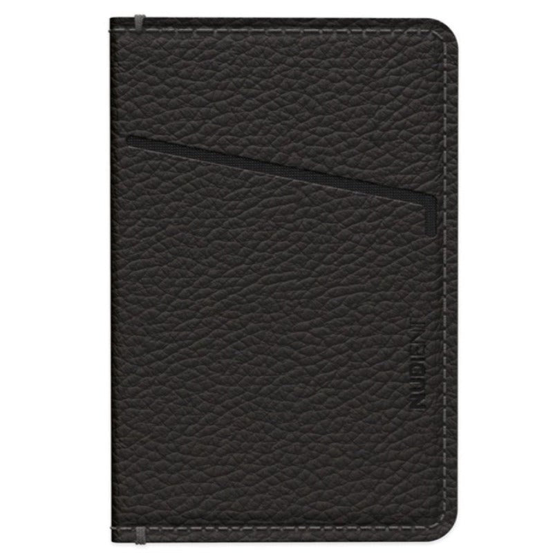 Nudient Magnet Card Holder Leather - Ink Black