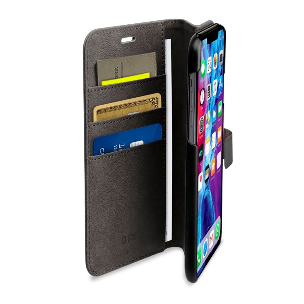 iPhone 12 Mini SBS Wallet Stand Case - Black