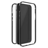 iPhone 14 Plus Black Rock 360° Glass Magnetic Case w. Glass Front & Back - Black