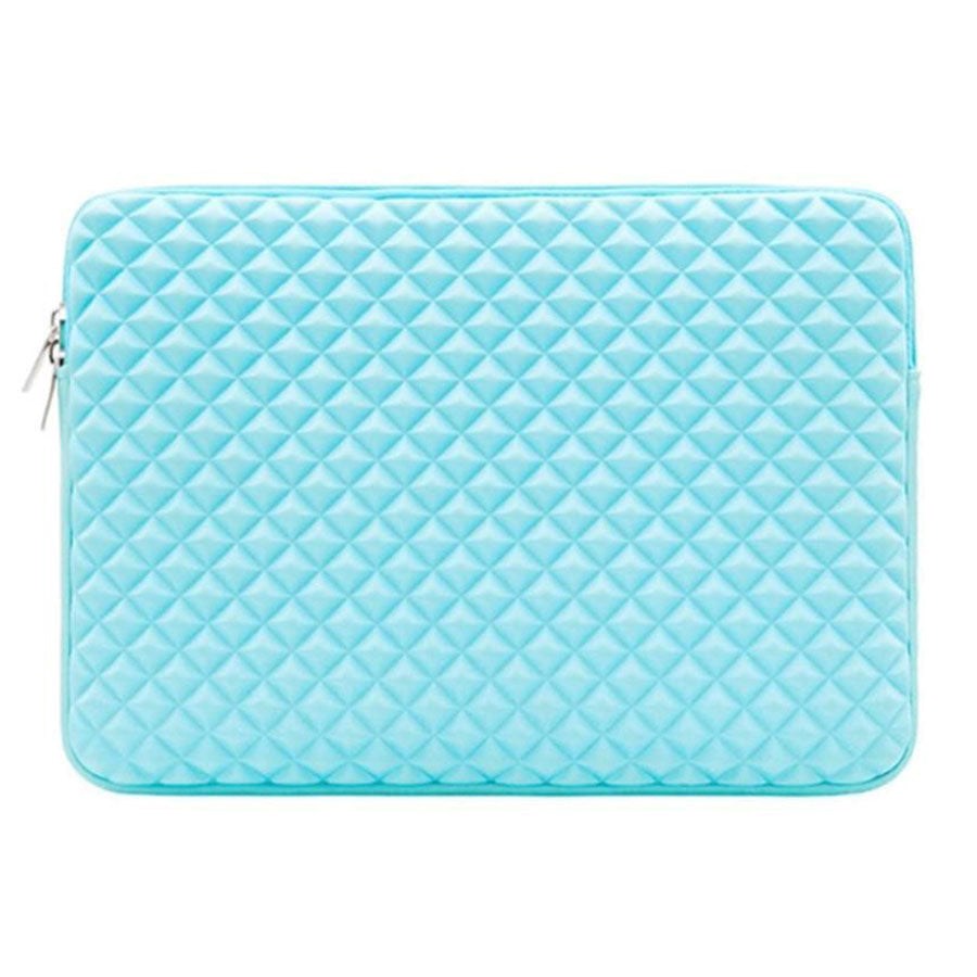 Shockproof Grid Sleeve (13") for MacBook/Laptop (34 x 24.5 cm) - Light Blue