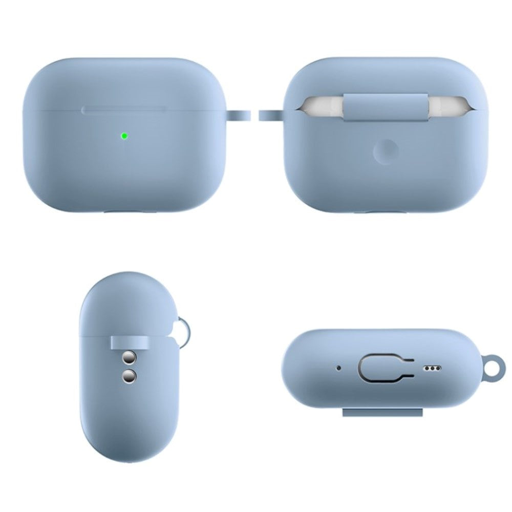 Apple Airpods Pro 2nd Gen (2022) Silicone Case with Snap Hook - Light Blue