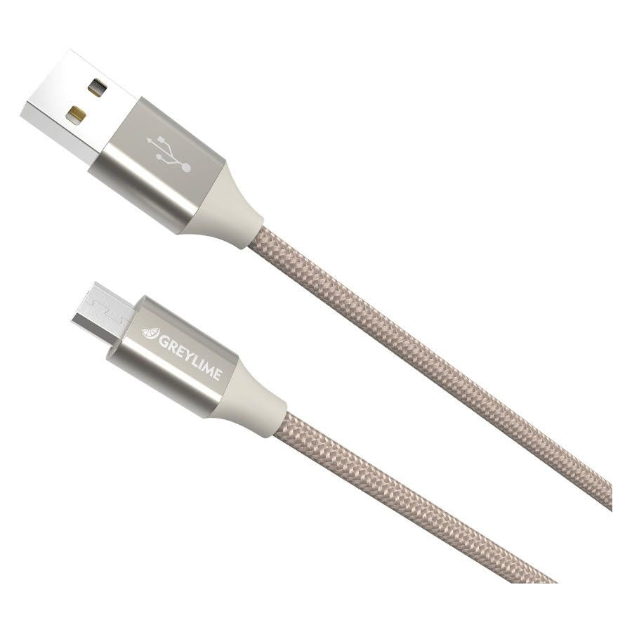 GreyLime Braided USB-A to Micro USB Cable 1 m - Beige