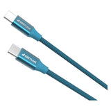 GreyLime Braided USB-C to USB-C Cable 2 m - Blue