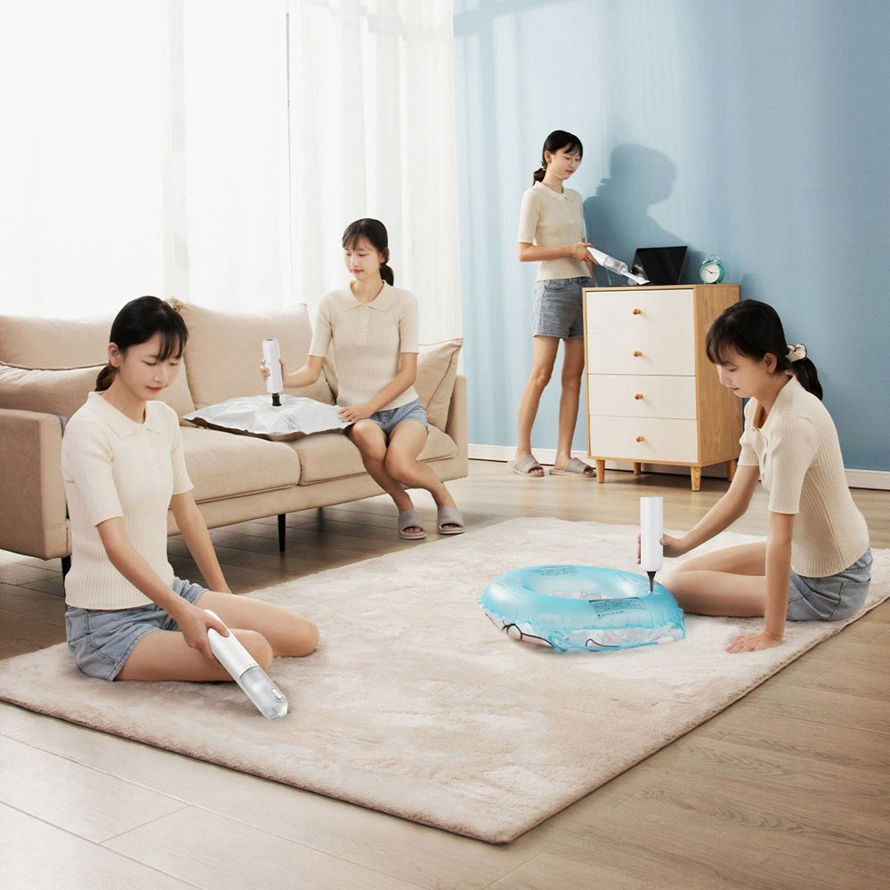 Baseus A3lite Vacuum Cleaner - Wireless Vacuum Cleaner for Car with Pump Function - White