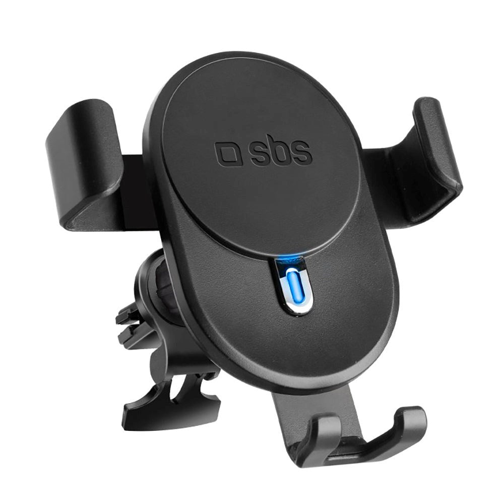 SBS Mobile Phone Holder for Car with Wireless Charging 10W - Max mobile: 85mm - Black