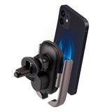 SBS Mobile Holder for Car w. Wireless Charging 15W - Max Mobile: 80mm - Black