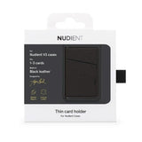 Nudient Magnet Card Holder Leather - Ink Black