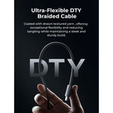 Aukey CB-DC242 Circlet Blink 240W USB-C to USB-C Cable - 1.8m - Grey
