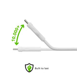 dbramante1928 Charging Cable Made from Recycled Plastic - USB-A to USB-C - 36W - 1.2M - White