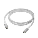 dbramante1928 Charging Cable Made from Braided Recycled Materials - USB-C to USB-C - 100W - 2.5M - White