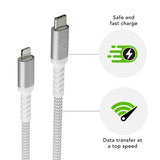 dbramante1928 Braided Charging Cable - USB-C to Lightning - 36W - 1.2M - White