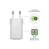 dbramante1928 EU Wall Charger - 1 x USB-C 30W/1 x USB-A 18W - White