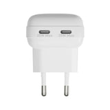 25W Wall Charger dbramante1928 with 2 x USB-C Plugs - White